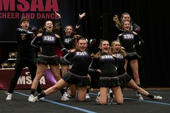Easthampton cheerleading takes third in division during Winter State Championship (Video)