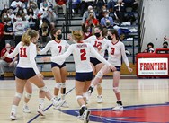 ‘Everything’s really just clicking’ for No. 2 Frontier girls volleyball as Red Hawks top No. 15 Georgetown in Division V Round of 16 (19 photos)
