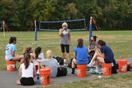 Amherst girls volleyball adjusting to outdoor practices 