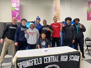 Eight Springfield Central football players sign letters of intent on National Early Signing Day