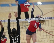 No. 1 Frontier girls volleyball defeats No. 17 South Shore Tech in D-V Round of 16 