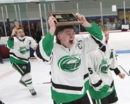 Sammy Knight, Joshua Bordeaux lead No. 2 Greenfield boys hockey to second consecutive WMass title, claim Class B over No. 4 Chicopee (45 photos/video)