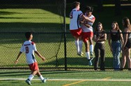 South Hadley boys soccer equalizes late with a penalty against Frontier, 2-2