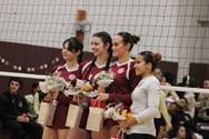 Amherst volleyball sweeps Springfield Central on senior night