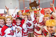 Photos: Pope Francis Prep celebrates boys hockey team after Division I state title win