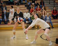 Who are the top returning junior girls volleyball stat leaders in 2023?